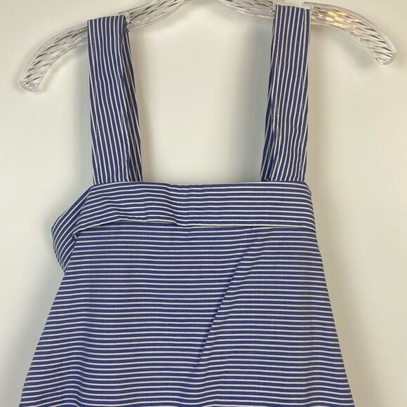 Derek Lam 10 Crosby Tie Front Paneled Striped Mini Dress Size 10 - Picture 8 of 10